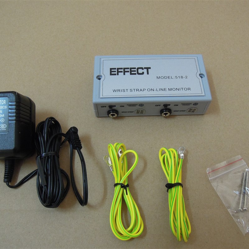 EFFECT518-2防静电手环在线检测仪手腕带报警器一拖二腕带检测仪