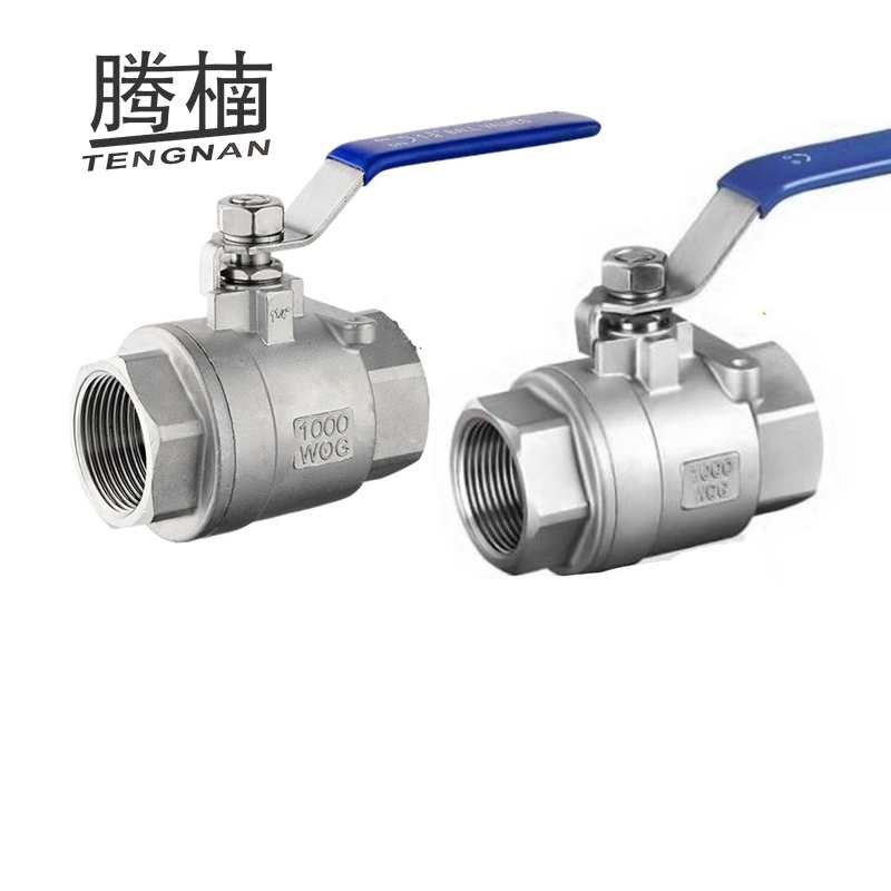 腾楠中型重型304不锈钢二片式球阀两片式内螺纹水开关阀门16P