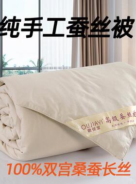 A6L桐乡纯手工双宫桑蚕丝被长丝绵春秋子母被夏凉被芯婴儿童冬季