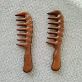 金丝绿檀实木宽齿梳子木梳子经络梳厂家