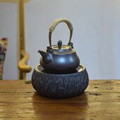 古典陶龙道电陶炉中式 煮茶器迷尔小茶炉家用静音德国进口陶壶铁壶