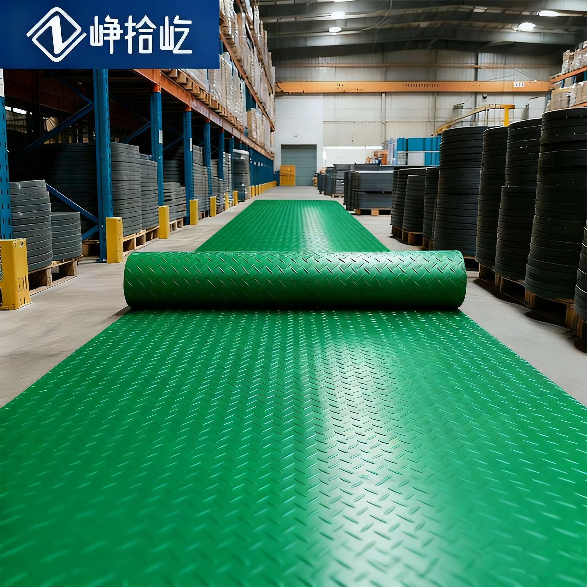 峥拾屹牛津防滑地垫人字纹