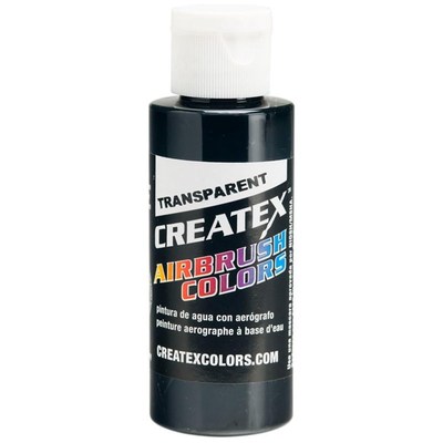 Createx 5132 4 OZ Transparent Black汽车漆模型漆软胶漆透明黑