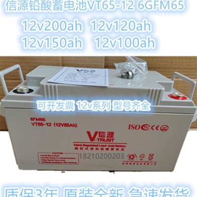 信源蓄电池VT100-12 12v120ah65ah55ah38ah24ah17ah直流屏ups应急