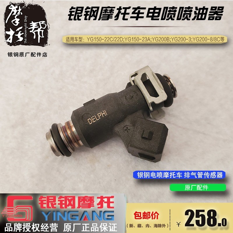银钢国四电喷摩托车原厂配件喷油器迷你怪兽150拿铁边三轮喷油嘴