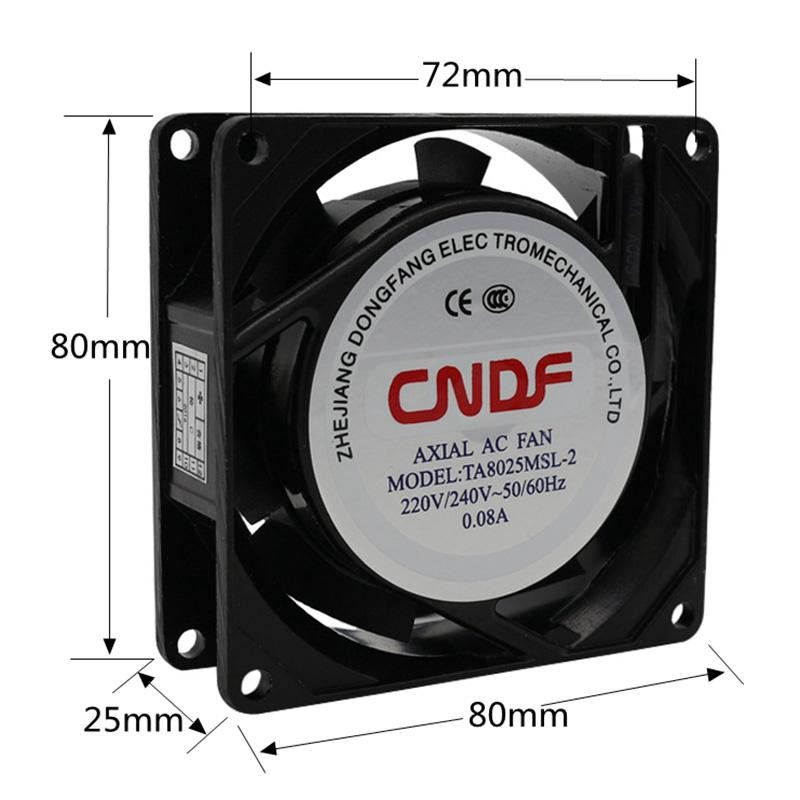 TA8025MSL轴流风机380V220V交流静音小型配电箱工业机柜散热风扇