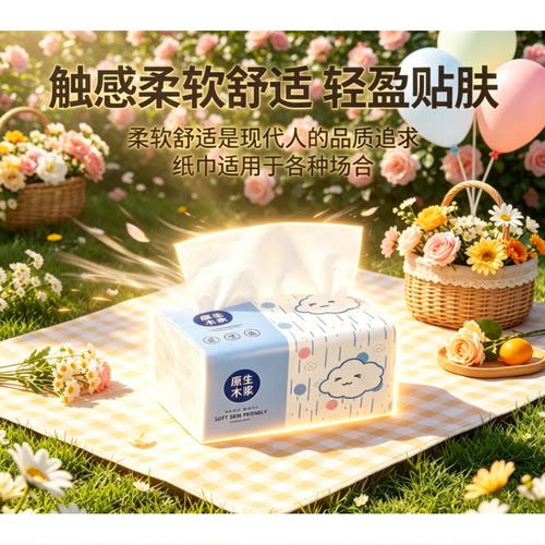 特价餐厅抽纸柔软大包装家庭装面巾纸日用抽纸餐巾纸学生