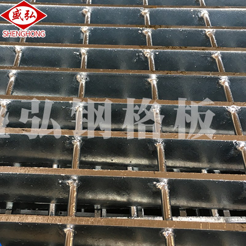 盛弘供应 重型热镀锌钢格板格栅盖板Q235防滑平台踏步沟盖板定 制