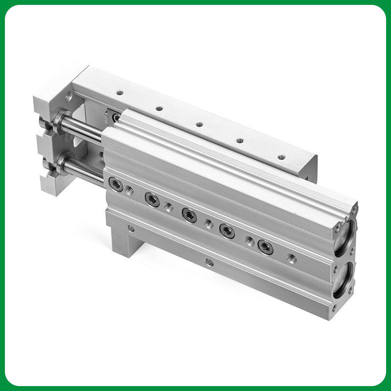 JHLQ6系列磁性双轴双活塞杆气动精密滑台气缸 缸径6mm行程10-50mm