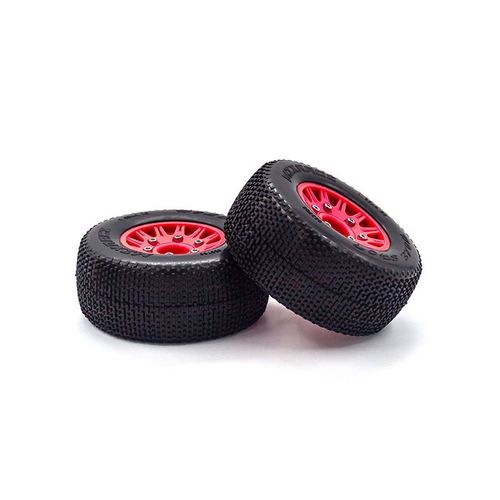 1/10 RC遥控模型车短卡轮胎 环奇雷魔dhk8135抓地跑街越野小钉胎