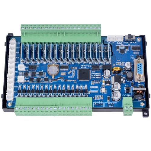 国产PLC工控板领控ZK2N-10 14 20 24 32 48MR 64MT带模拟量温度