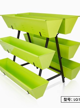 长方形室内绿色土培种菜箱阶梯园艺种植花架阳台花盆花槽种植箱