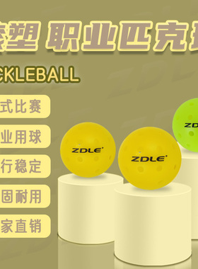 ZDLE滚塑匹克球球厂家直销pickleball一体成型耐磨训练比赛专用球