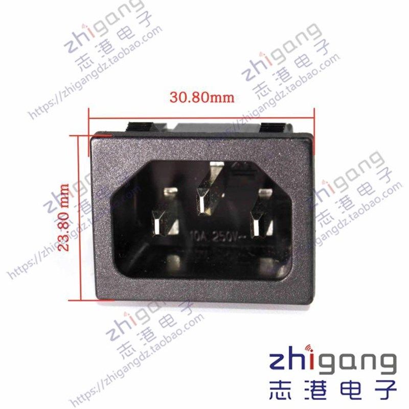 AC电源插座 台湾进口荣丰RF-120 IEC插座 品字插座 焊接式 全铜,工业油品/胶粘/化学/实验室用品,管类/试管/滴管,淘宝优惠券,粉丝福利购,淘宝优惠卷