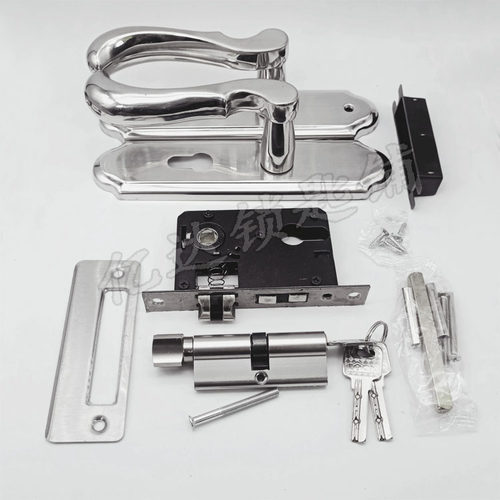 【S015】3号全套室内门锁 狐狸尾手柄不锈钢小50门锁室内门执手锁