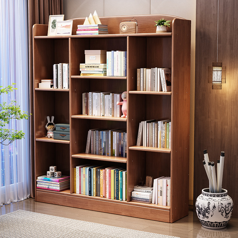 实木书架家用多功能组合书柜客厅落地省空间展示柜书房收纳置物柜,童装/婴儿装/亲子装,儿童装饰手表,淘宝优惠券,粉丝福利购,淘宝优惠卷