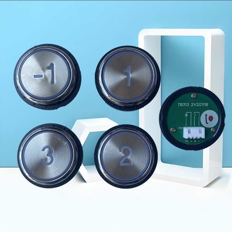 华达 靓逸 蒂升餐梯/杂物电梯按钮 TB313 2V201118 红光触摸按钮