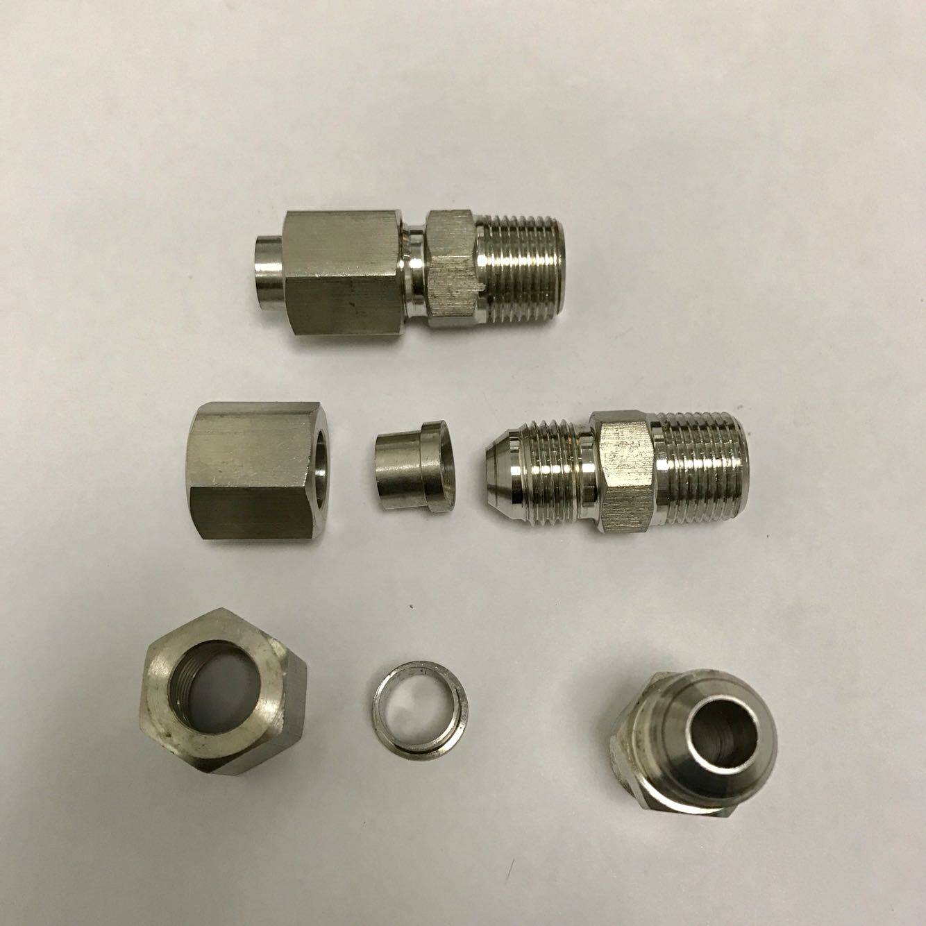 ZG3/8-10 扩口式不锈钢接头 外牙3分 16mm PT3/8 扩外径10mm铜管