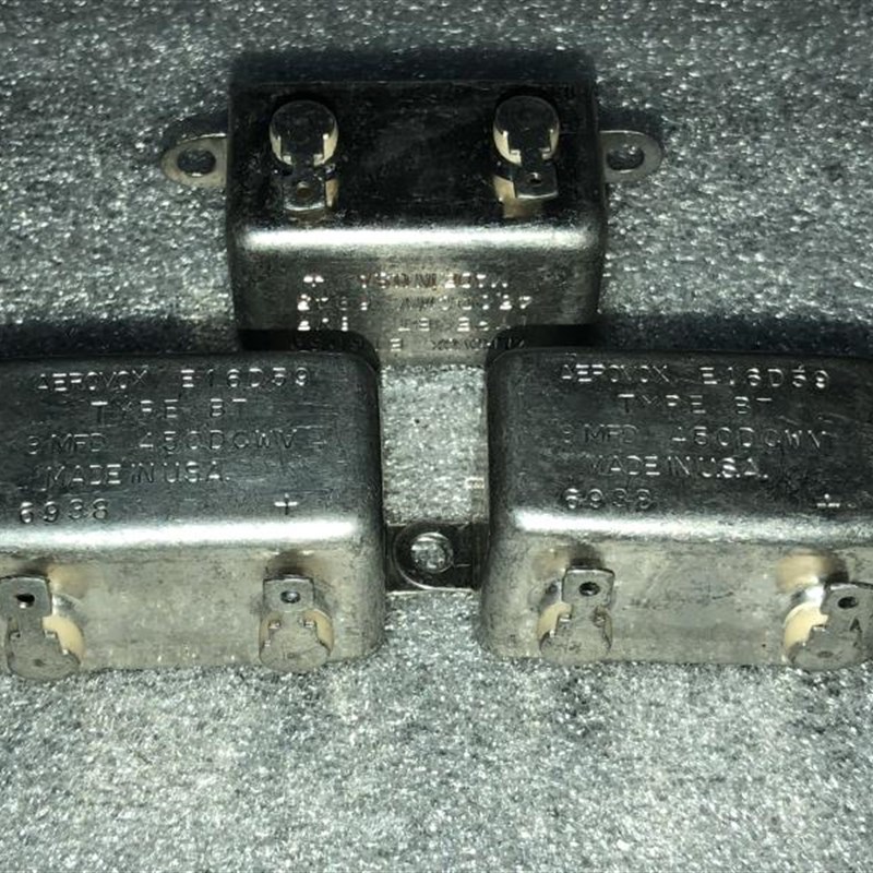 古董 美国 AEROVOX 8UF 450V 铜壳发烧分频耦合电解电容