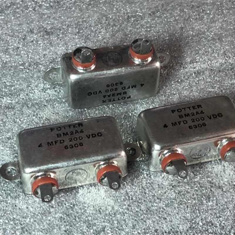 古董 美国 POTTER 伯特 4UF 200V 4MFD 铜壳胆机发烧分频油浸电容