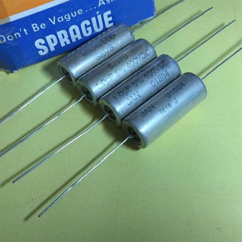 美国思碧SPRAGUE JAN军规 1.0UF400V 铜管胆机发烧耦合油浸电容