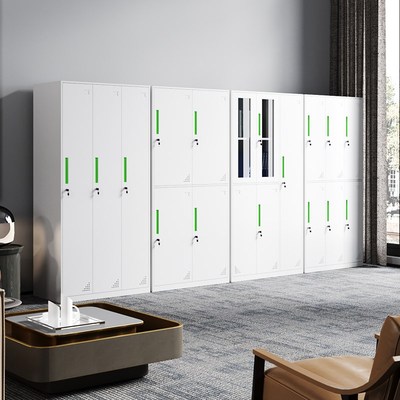 员工更衣柜铁皮柜储物柜带锁多门柜健身房换衣柜浴室存包柜收纳柜