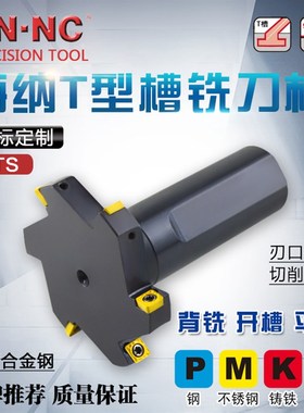 海纳HTS非标订做T型槽数控铣刀杆侧铣开槽硬质合金三面刃铣刀杆