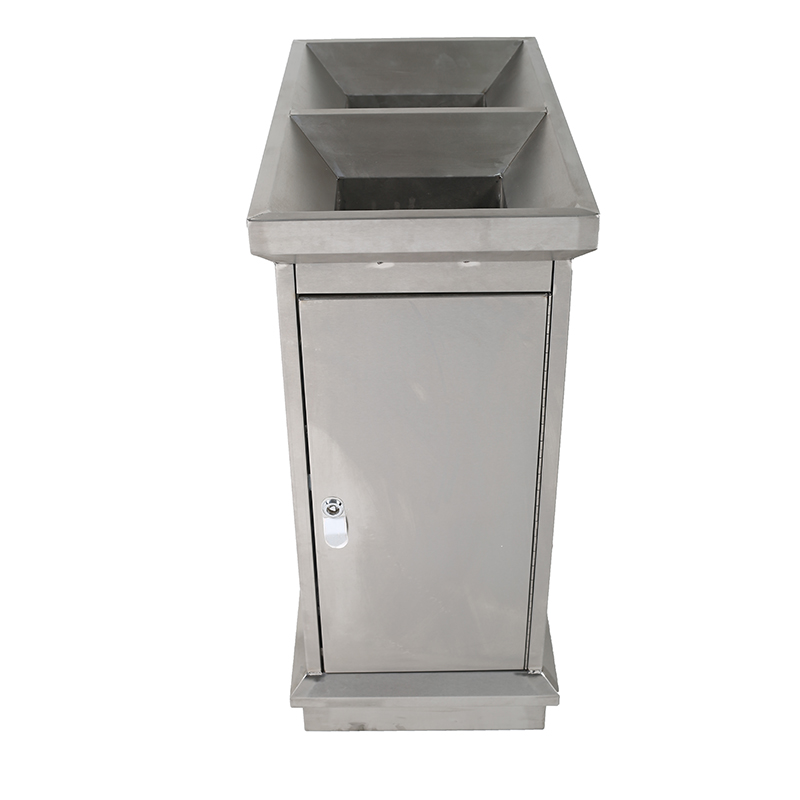 室内分类垃圾桶停车场不锈钢加厚环保箱景区大号商用长方形果皮箱