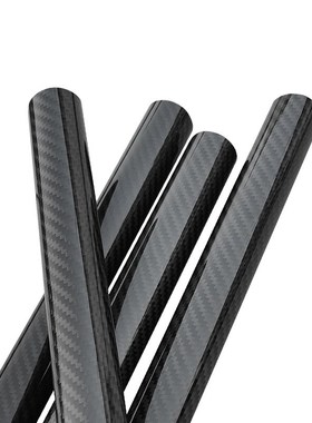 20x17x1000mm 3K全碳磨砂高强度碳纤维管材碳纤维管