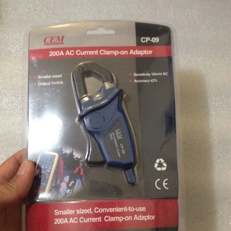 CP-09交流电流钳头适配器/CEM华盛昌电流钳型表/CEMCP-09/现货