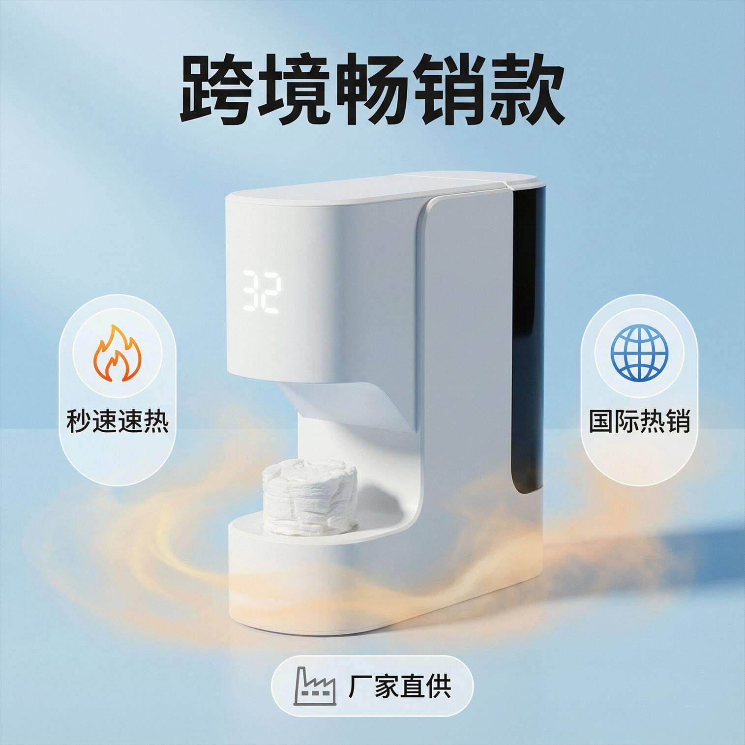 加湿器毛巾机智能加热器桶恒温一次性压缩毛巾机婴儿湿巾机洗脸巾