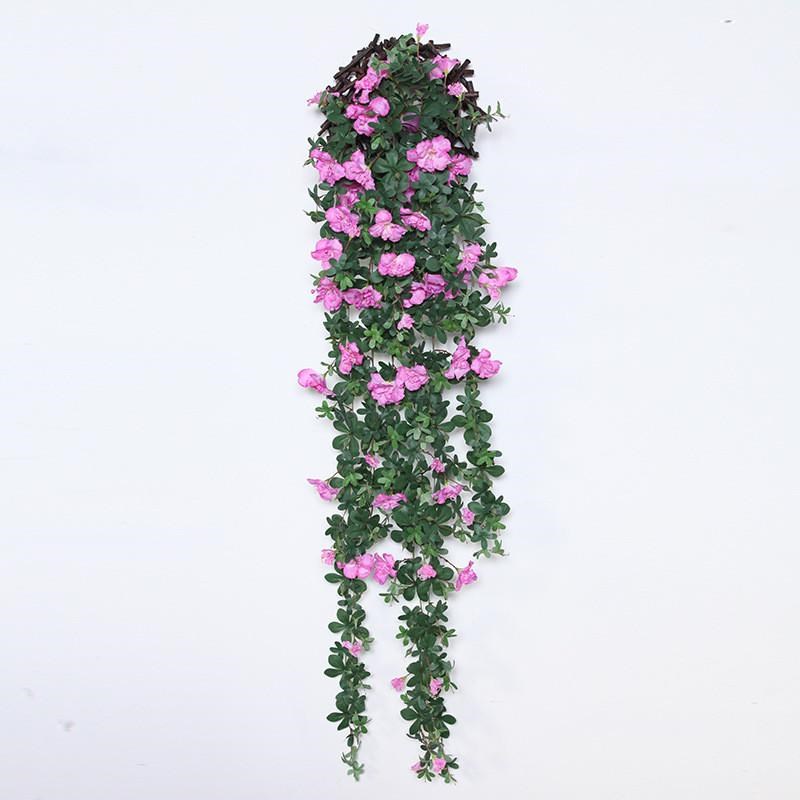 仿真映山红壁挂花藤家居装饰紫藤假花吊花软装挂墙花绢花