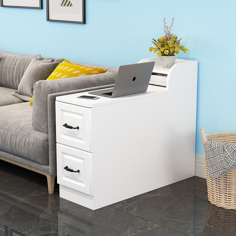 沙发边柜侧边柜欧式沙发储物柜中间柜沙发边几柜小茶几柜缝隙柜