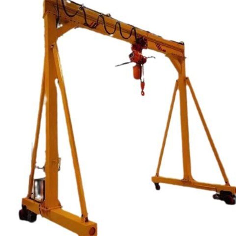 小型电动移动龙门架车间码头无轨万向轮手推移动式简易龙门吊架
