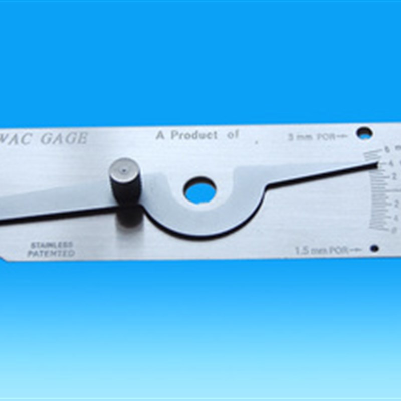 不锈钢咬边尺 公制/公英制 V-Wac Weld Gauge