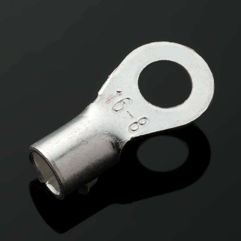 国标紫铜 OT冷压接线端子 RNB圆型裸端头OT16-8 铜鼻子50.0只 焊