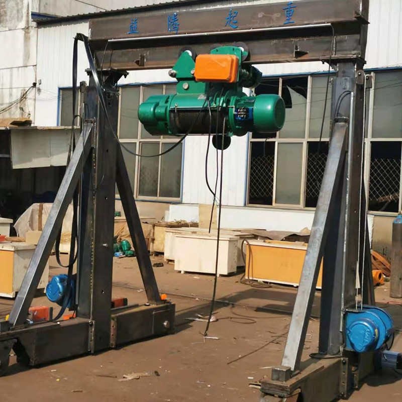 3吨龙门架电动升降式起重5吨万向移动无轨龙门吊架10t仓库码头吊