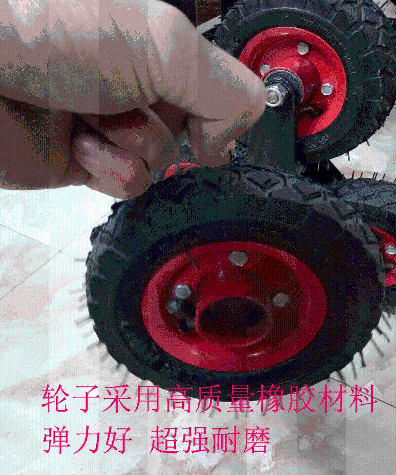 家用载重王六轮爬楼车拉杆行李小拉E车上楼梯便携可折叠购物买菜