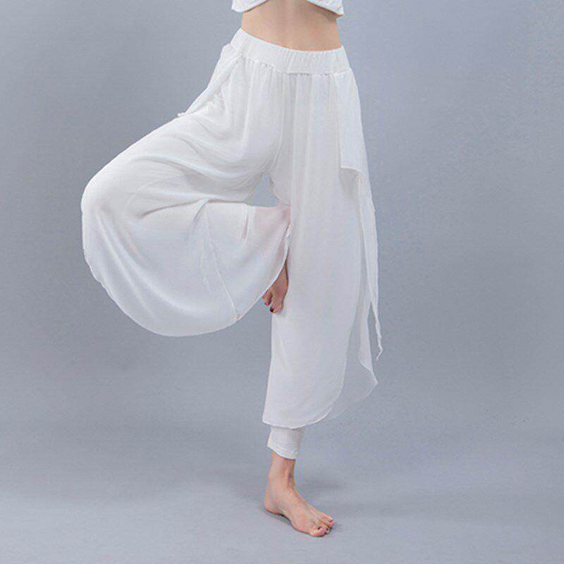 现代舞练古功服瑜伽服形体4RyFOyWB肚皮舞女阔腿裤裙长裤舞蹈裤典