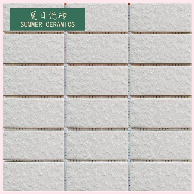 4595mm外墙o瓷砖白色外墙砖平滑面哑光小砖物业修补