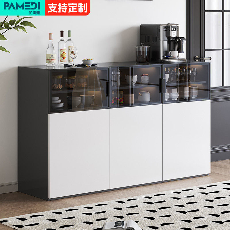 高端餐边柜碗柜现代简约客厅放水杯的柜子一N体靠墙储物柜厨房橱