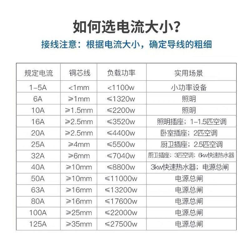 厂家促销三相四线漏电保护器DZ47LE 100A 3P加N 125A断路器促销