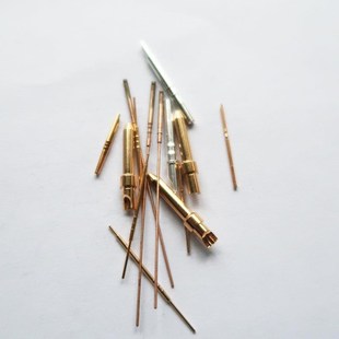 供应精密电子连接插针公母针五金针镀金铜针