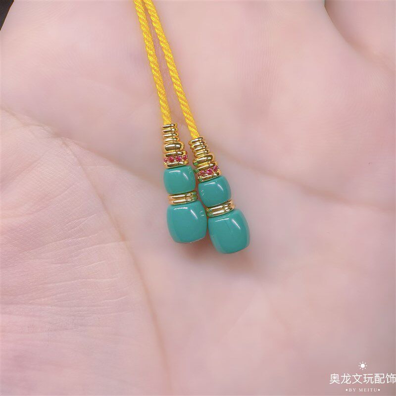 玉化绿松石科e技松文玩弟子珠百香籽星月菩提佛手金刚猴头核尖大