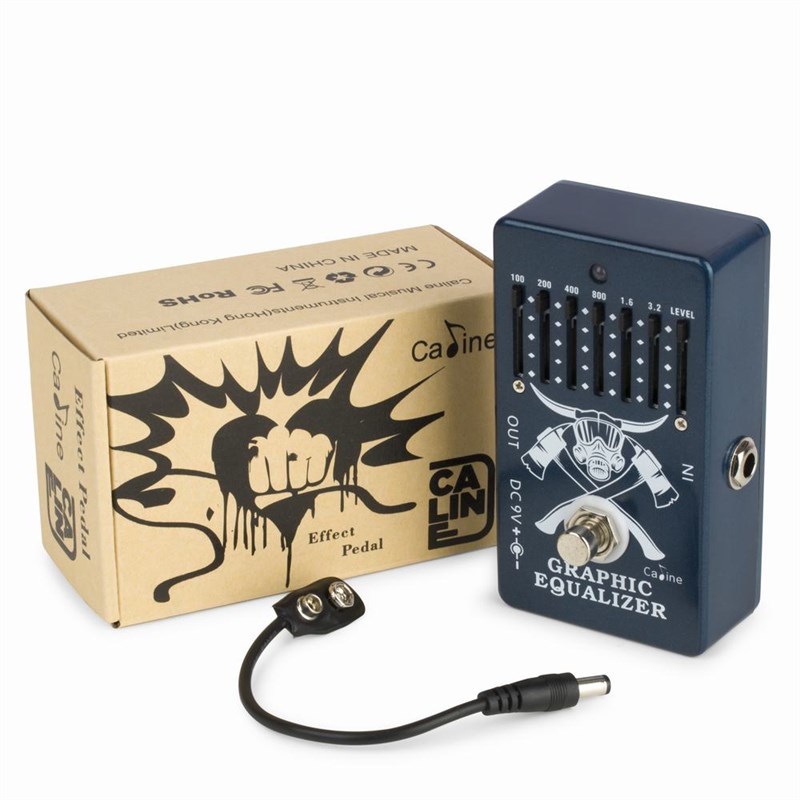 EQ均衡效果器单块段10段调节 电木吉他贝斯通用gin控制 2路输出