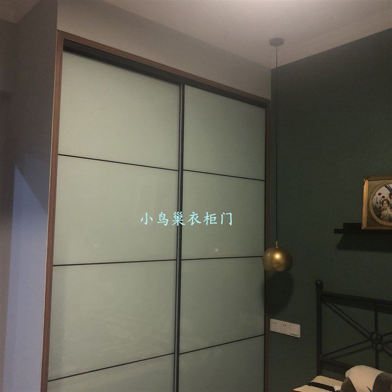 钢化玻璃强化玻璃门 欧式推拉滑移门烤漆工艺玻璃移门 隔断门