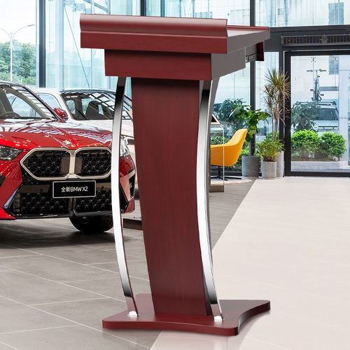 实木演讲台发言台店迎宾台饭店接待台酒店前台导购咨客台