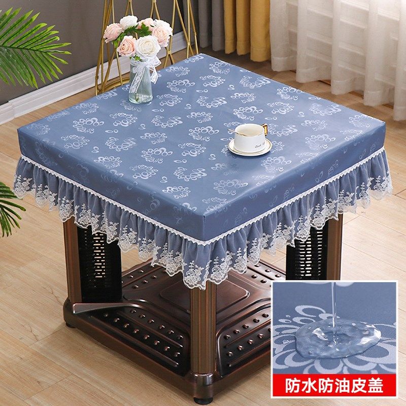 烤火桌罩套皮罩正方形麻将取暖桌电炉茶几皮套防水防油免洗pu罩套