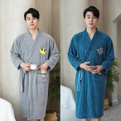 男款 裹巾男士 浴袍可穿式 游泳洗完澡穿 浴巾吸水速干2024新款 冬季