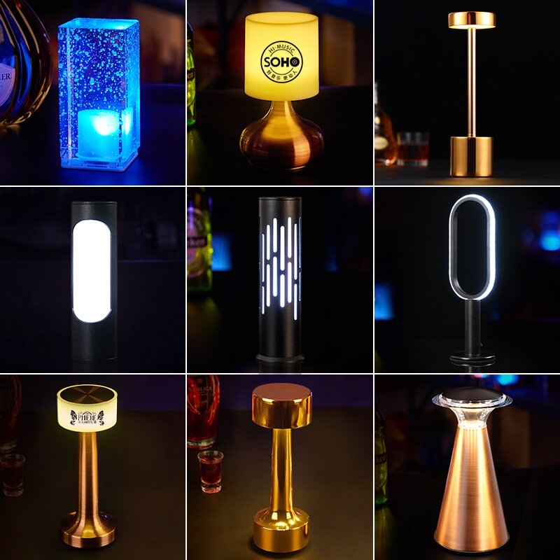酒吧台灯充电LED吧台灯桌面灯创意餐厅清吧桌灯小夜灯酒吧氛围灯,家装灯饰光源,装饰台灯,淘宝优惠券,粉丝福利购,淘宝优惠卷